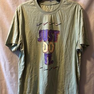 Nike Men's Olive Just Do It Tee